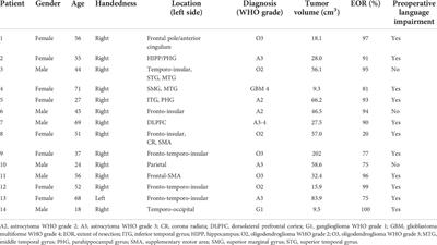 Continuous subcortical language mapping in awake glioma surgery